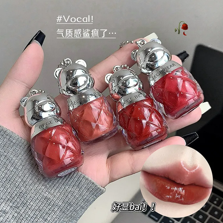 轻透水光唇釉镜面清透持妆显嫩嘟嘟唇口红唇彩美妆持久丝绒质感