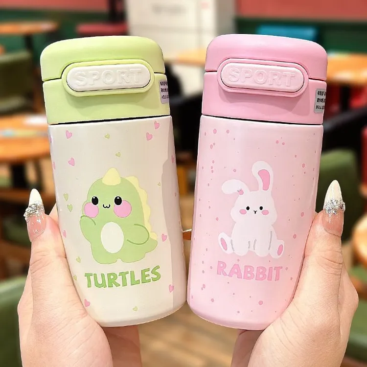涛涛精选包邮口袋迷你保温杯女生儿童吸管高颜值水杯便携学生可爱