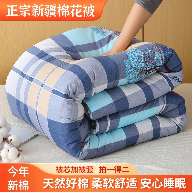 新疆棉花春秋冬被加厚专用被芯被套加被子单人双人褥子床垫被