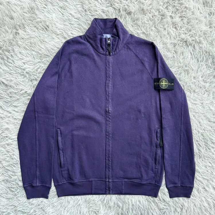 【捡漏特价】Stone Island石头岛水洗立领卫衣夹克 紫色