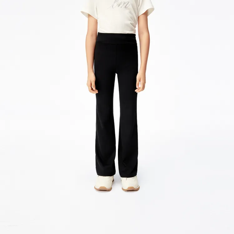 littlemoco童装25夏装新款女童速干裤微喇叭运动长裤#KBE2PATT01