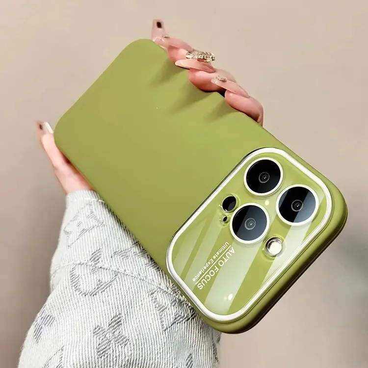适用于苹果16promax手机壳iPhone15女生14简约液态硅胶13防摔全包