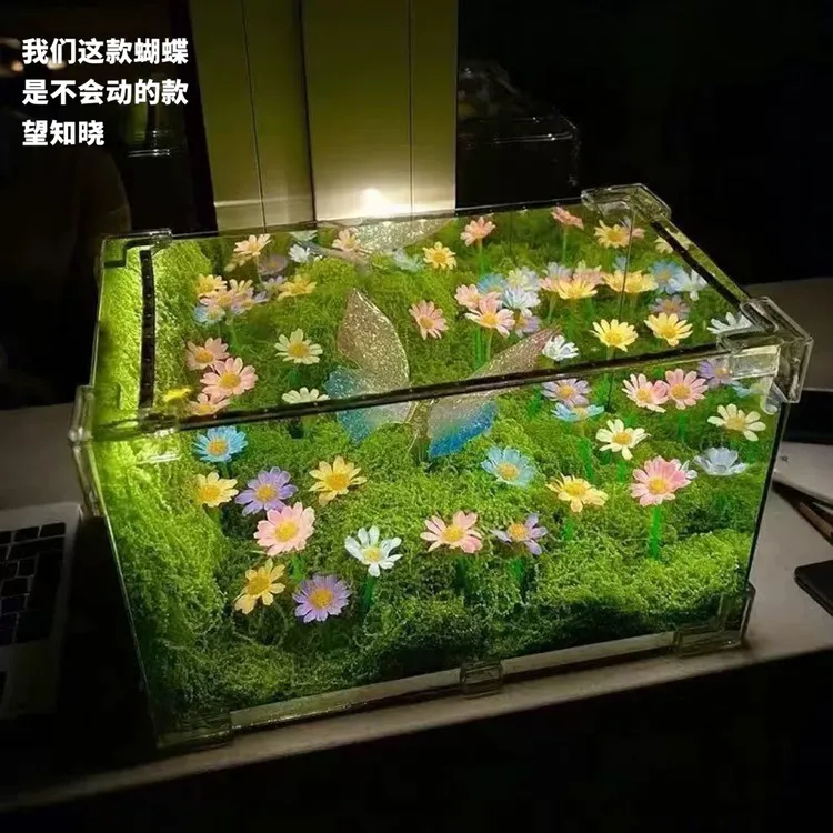 春日蝴蝶小夜灯手工diy材料包绿野仙踪氛围灯卧室睡眠灯送女朋友