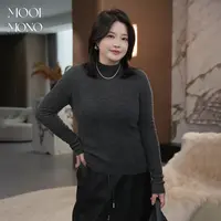 MOOI MONO"高智暖衫"显瘦气质优雅半高领长袖套头针织衫 Z708C54