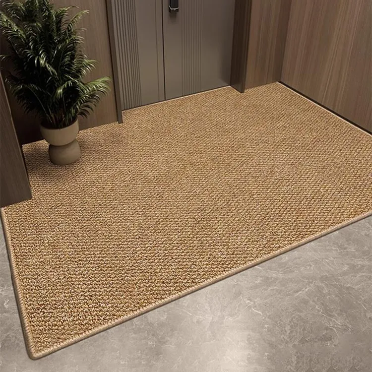 定制入户门垫剑麻高级进门除尘地垫日式客厅门口玄关防滑耐脏地毯