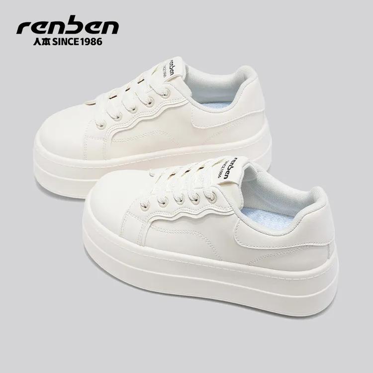 人本官方旗舰店圆头运动ins风增高时尚休闲鞋学生小众ootd穿搭