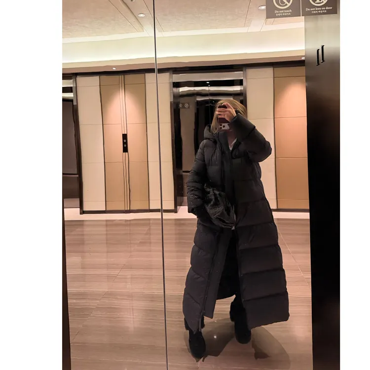 COCOLINDA|“一件过冬”【90白鸭绒】御寒保暖可拆帽长款羽绒服Y5668