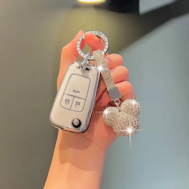 适用雪佛兰钥匙套科沃兹迈锐宝科鲁兹创酷科鲁泽RS赛欧3壳扣包女