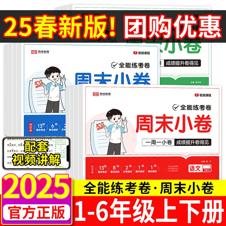 2025新版荣恒周末小卷一二三四五六年级下册同步考点单元培优试卷