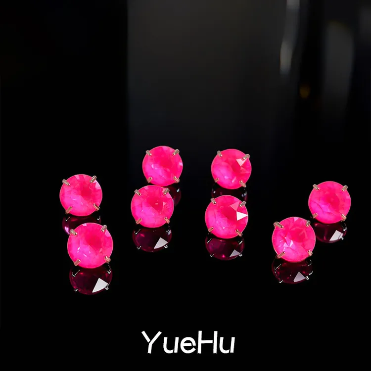 钛合金耳饰 芭比粉华子钛合金耳钉耳蜗钉甜酷养耳洞拒绝过敏边缘