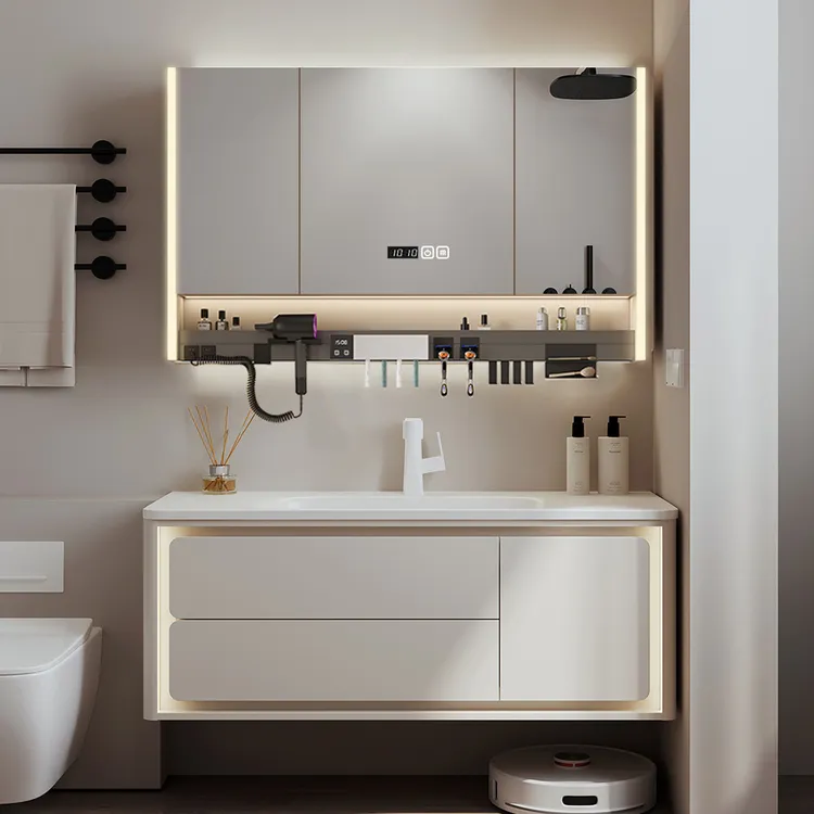 艺昕智能浴室柜陶瓷一体盆卫生间洗脸盆卫浴洗手盆洗手台盆柜组合