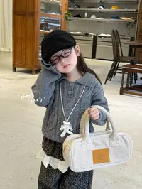 橙小七·25深秋~翻领加厚灰毛衣灯芯绒豹纹P帘裤55275 55285(汉服)