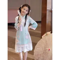 媛媛公主2025秋季新品女童气质中国风秀气连衣裙15339Q382