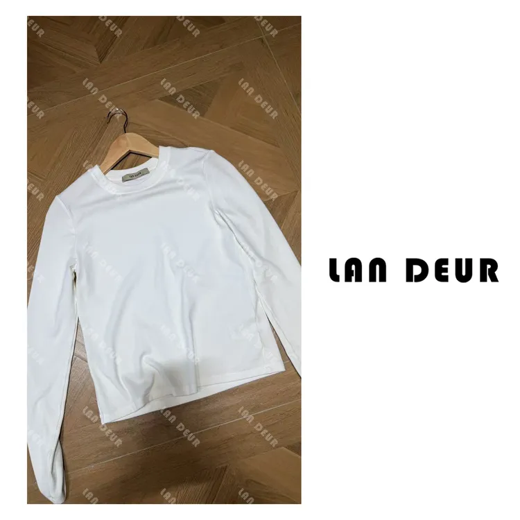 JIUJIU【柿霜旧巷】时尚百搭休闲慵懒极简风长袖秋冬打底T恤女