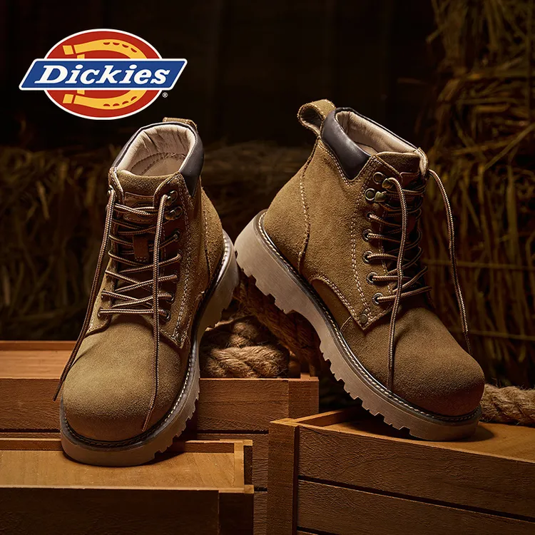 Dickies2025冬季新款复古高帮休闲马丁靴百搭男士户外时尚工装鞋