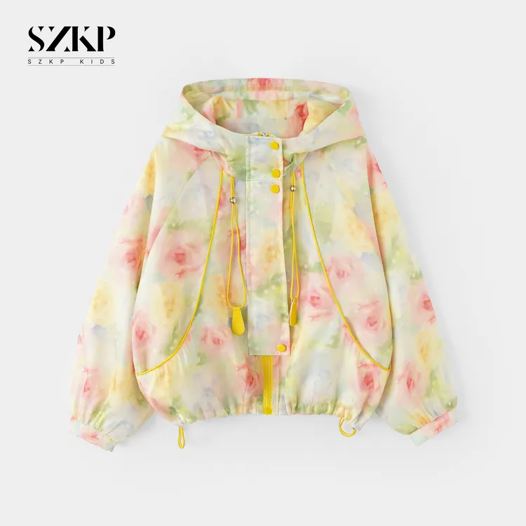 SZKP薄款透气扎染外套女童夏季新款儿童洋气潮款防晒衣BGYX551146