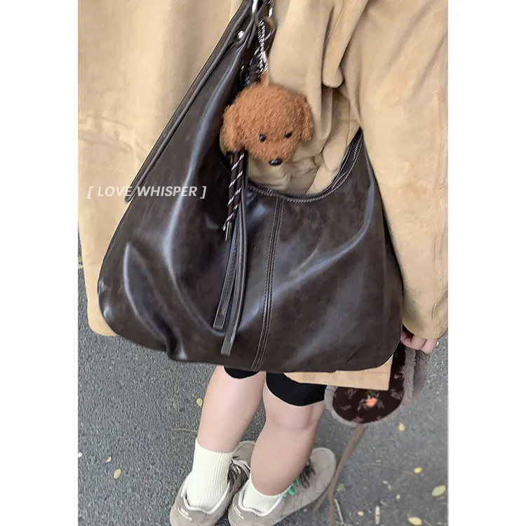 复古大容量腋下包包包女新款时尚百搭高级感单肩斜挎包通勤托特包