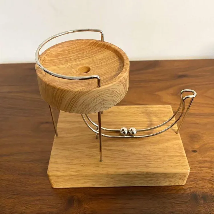 茶室布置永动机小球循环男生动力学艺术摆件科技感循环减压玩具创