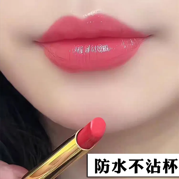 不掉色不沾杯素颜显白口红雨衣肉桂奶茶灵感山楂色防水保湿持久