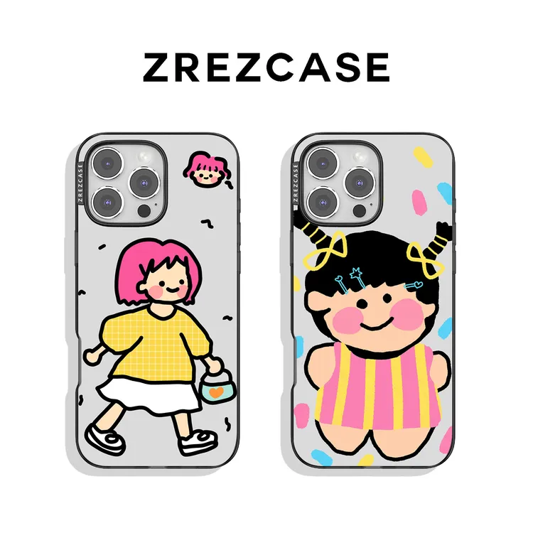 ZREZ 原创 [ 白裙女孩 ] 适用苹果iPhone16ProMax防摔个性手机壳