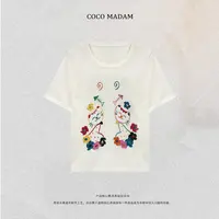 NIUNIU ·T-426 夏季圆领短袖猫咪T恤上衣