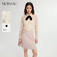 【星线好物】摩萨克冬荷叶边蕾丝衬衫女MWED80110