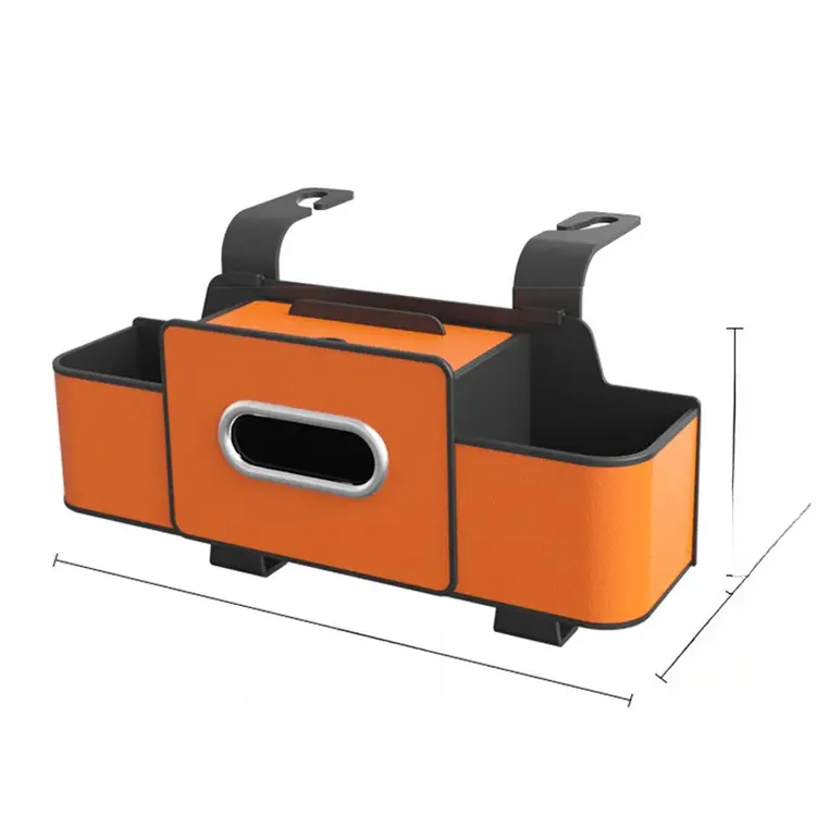 汽车椅背巾盒收纳盒置物袋座椅后背抽纸盒袋车载储物纸巾盒商品图