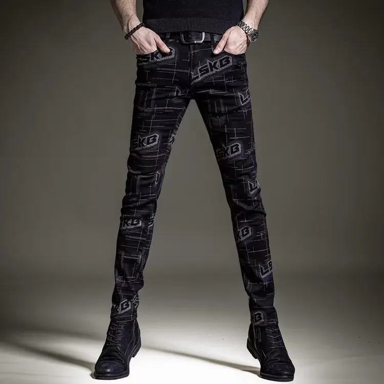 牛仔裤男士夏季薄款休闲简约百搭轻奢直筒裤修身显瘦弹力舒适长裤