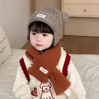 宝宝帽子毛线帽针织帽加厚保暖秋冬套头帽可爱毛线帽出游ins