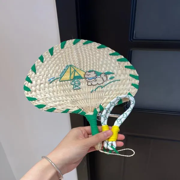 ANNAHOUSE蒲扇便携老式扇子夏天手工编织芭蕉扇拍照道具包包挂件