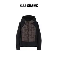 SJJ-SHANG【冬羽】噜噜90白鹅绒轻奢解构拼接设计感羽绒服q135766p