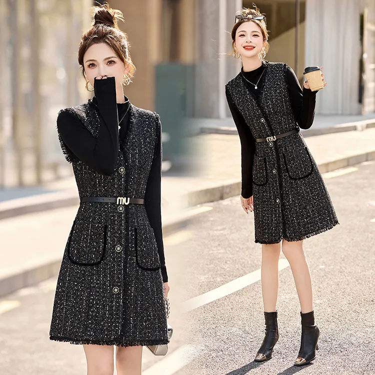 法式休闲风时尚套装女装修身2025新款套装小香风洋气显瘦套装春秋