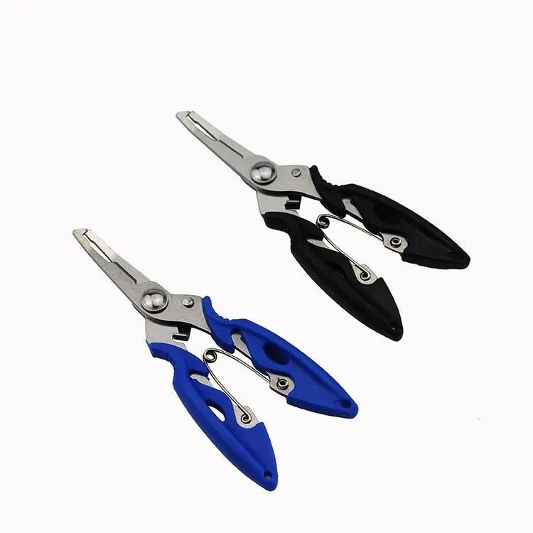 不锈钢弯嘴钓鱼钳多功能路亚钳钓鱼剪控鱼器大力马鱼线剪绑钩钳