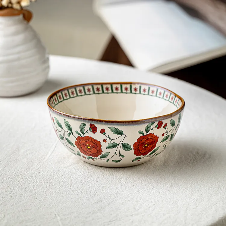 〖高颜值小碗〗4.5英寸不规则饭碗复古陶瓷酸奶碗精致甜品碗