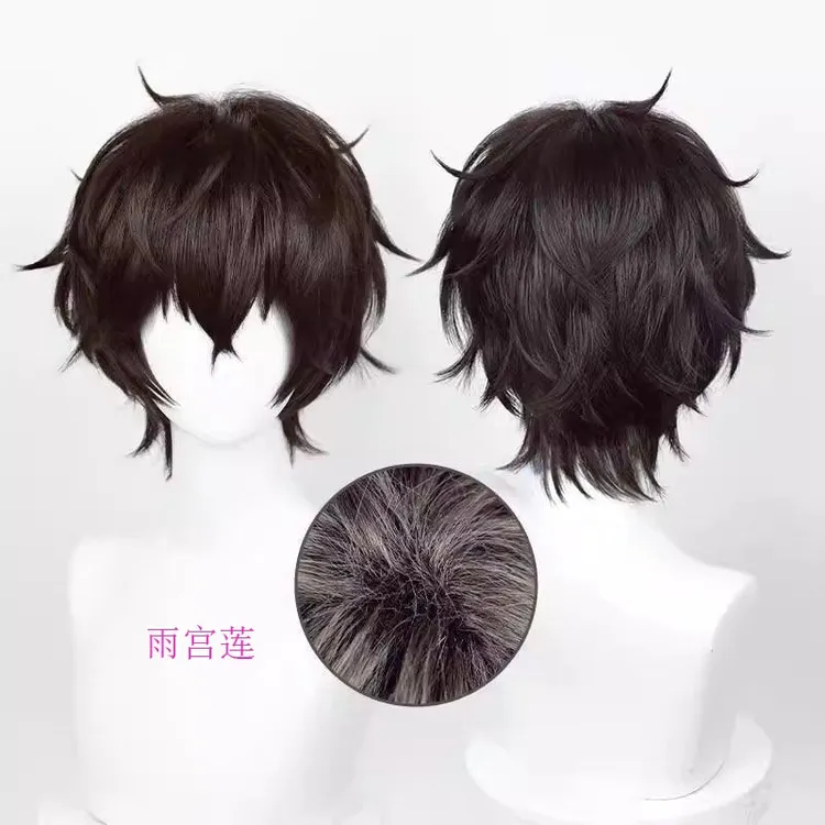 女神异闻录5雨宫莲cos假发二次元毛娘动漫展会拍照聚会表演仿真
