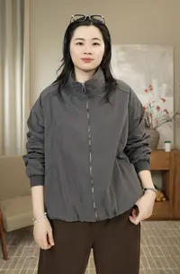 九月JIUYUE秋季韩版风衣立领百搭显瘦外套 33012