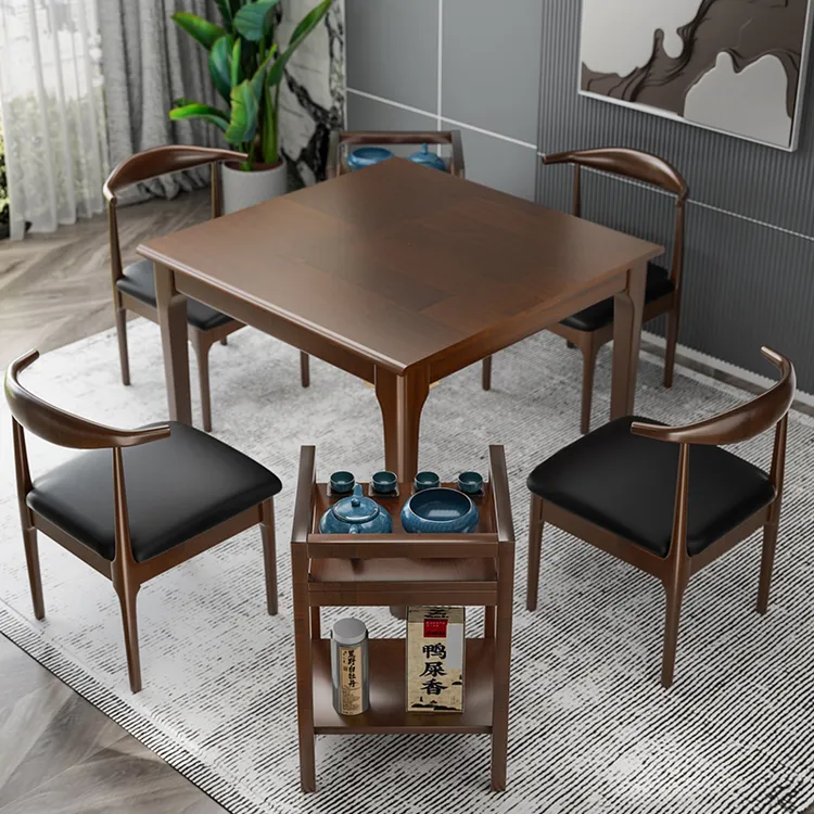 八仙桌餐桌组合纯实木家用轻奢款新中式正方形吃饭桌简约2025新款