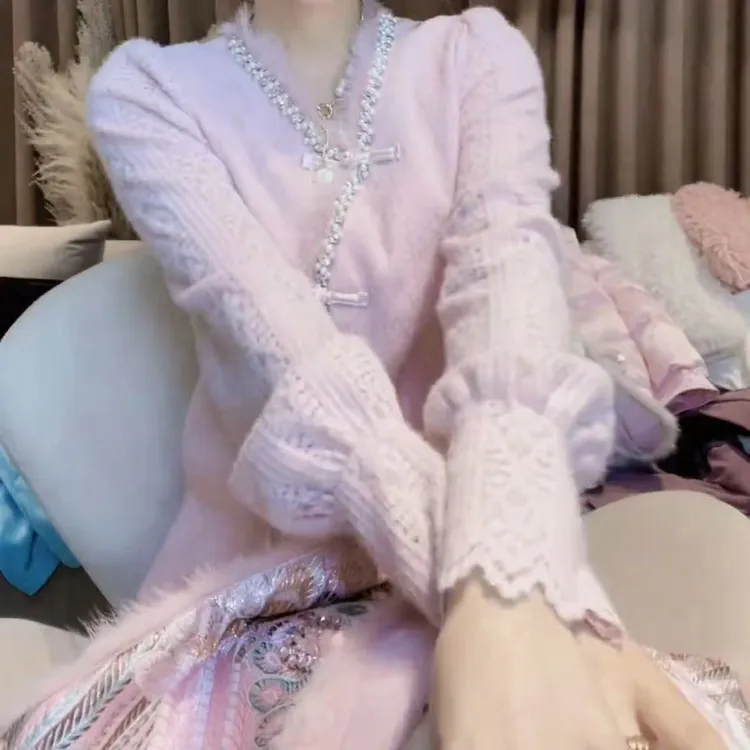 秋冬季新款中式复古国风套装气质长袖打底衫重工马甲洋气两件套10