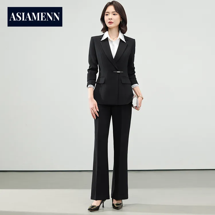 轻奢品牌商务面试西服2025秋季简约西装套装女高级感总裁正装制服