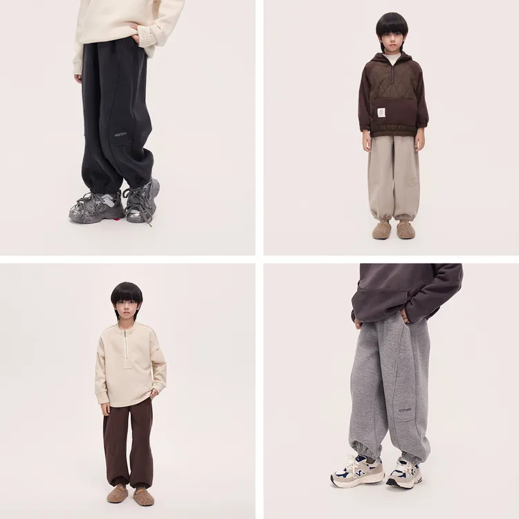 【达人】皇室童缘男童冬款保暖亲肤休闲针织裤17430358078