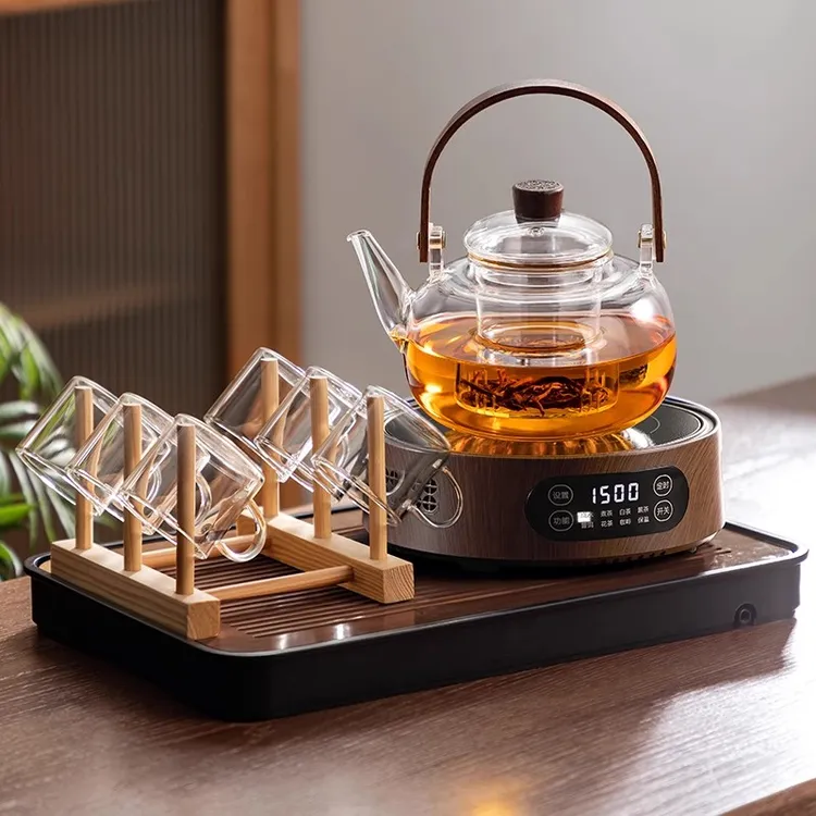套装茶小型电陶炉玻璃煮茶壶套装2025新款煮茶器泡茶家用功夫茶具