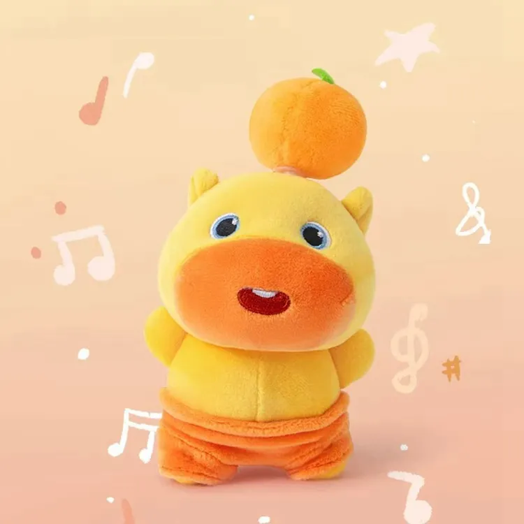 多爱正版拉线旋转水豚噜噜玩偶挂件毛绒玩具钥匙扣包挂饰生日礼物