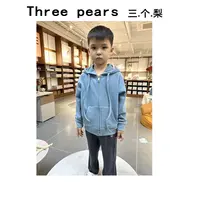 儿童德绒拉链毛衫9908