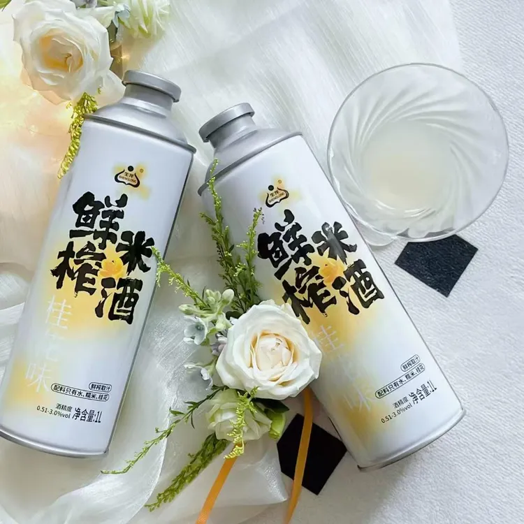 生龙鲜榨米酒1L大罐装桂花味传统发酵糯米酒低度微醺清爽米酒聚会