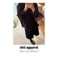 NiNi:韩货超软糯紫色调灯芯绒衬衫～