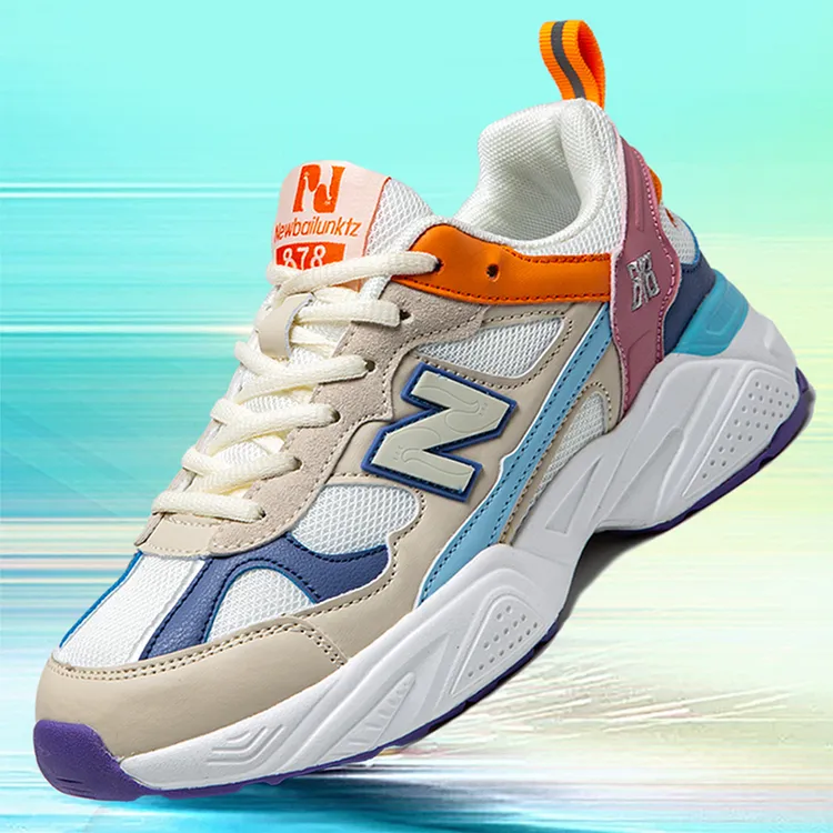 百乐麟情侣款四季跑步鞋低帮休闲鞋耐磨减震男鞋春秋季878运动鞋