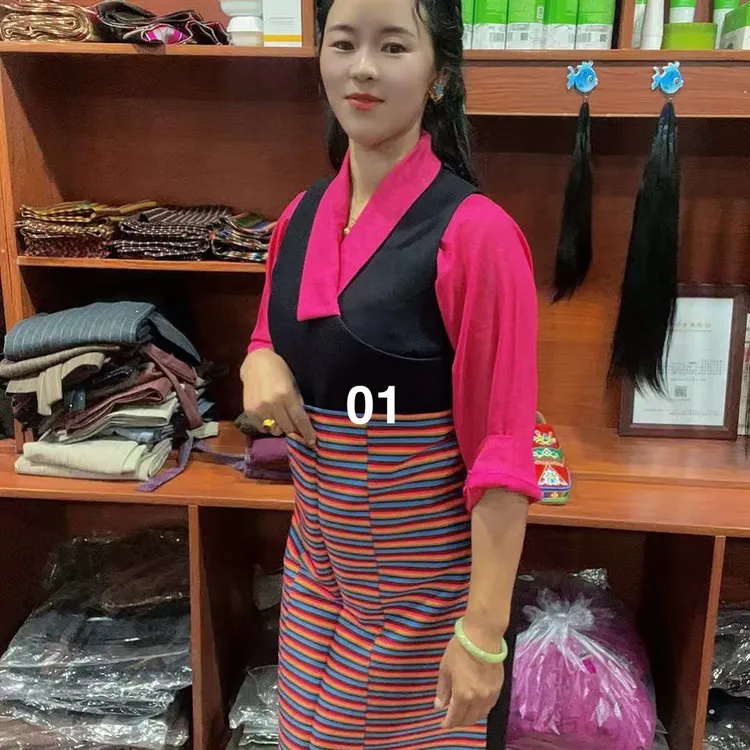 新款藏式民族风藏袍单件无毛