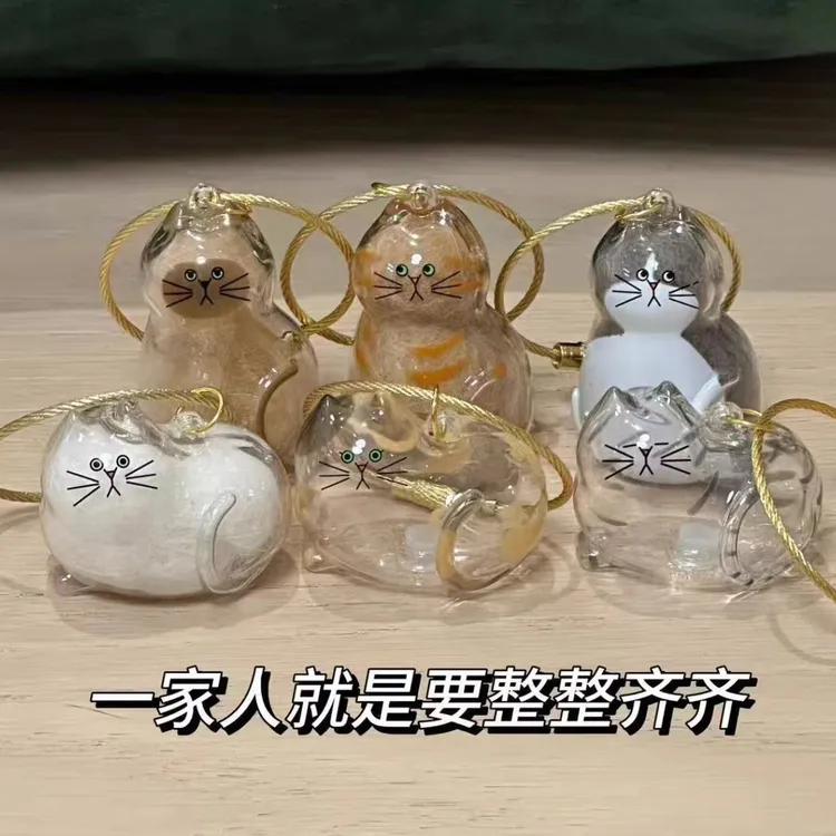 【咕噜】透明猫毛收纳盒扭蛋猫咪毛发存放胶囊扭蛋挂件驾车个人用品