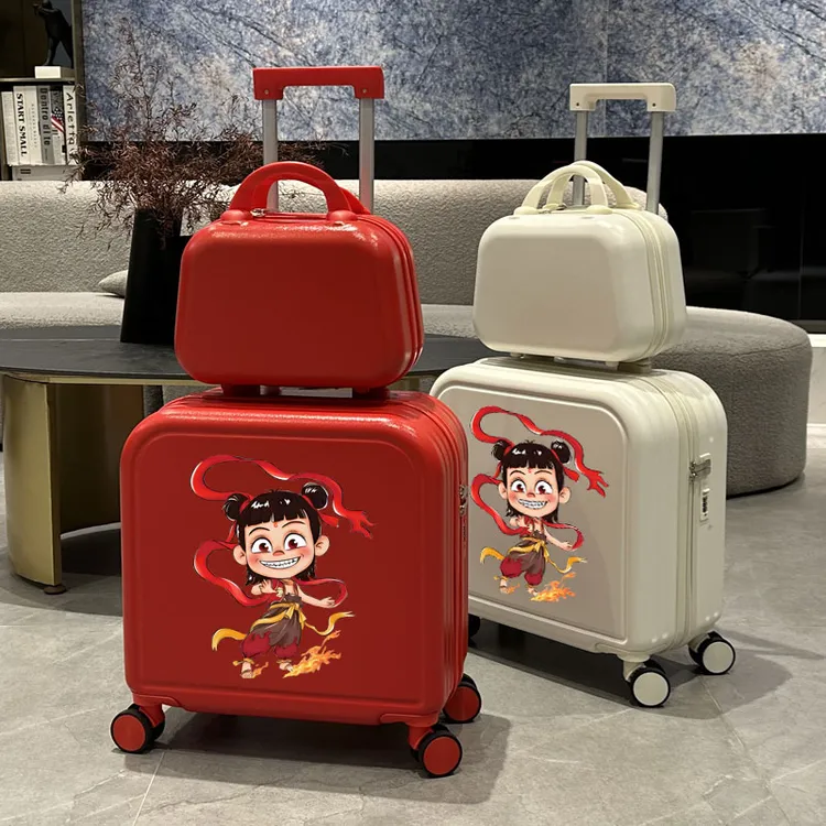 哪吒系列儿童拉杆箱男童卡通登机行李箱20寸小学生旅行箱密码箱子