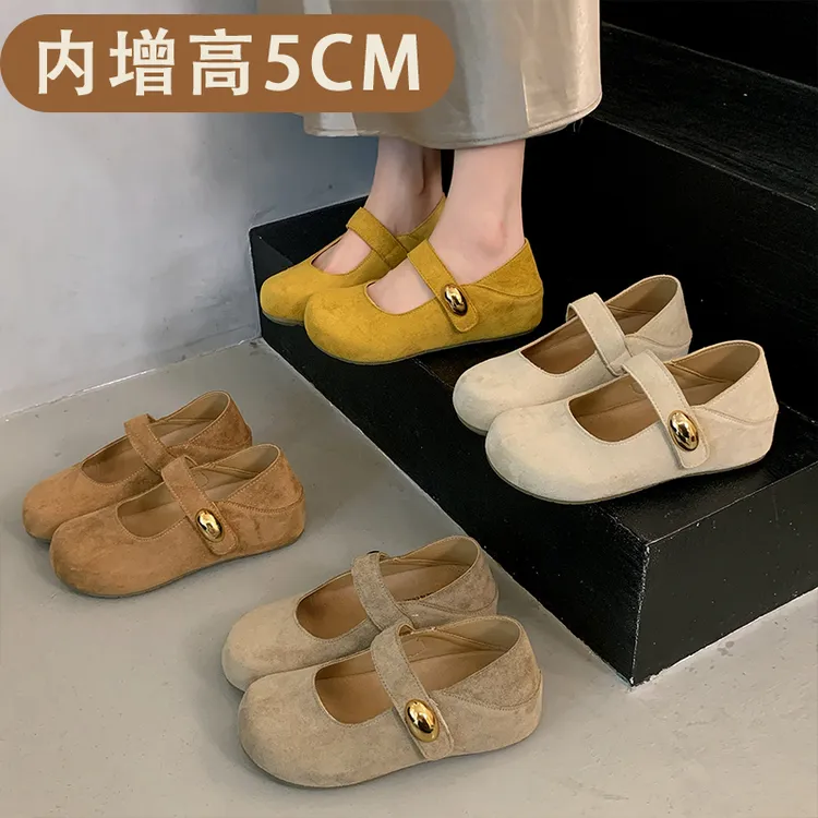 法式勃肯单鞋女2025新款夏季复古配裙子软平底玛丽珍鞋百搭豆豆鞋
